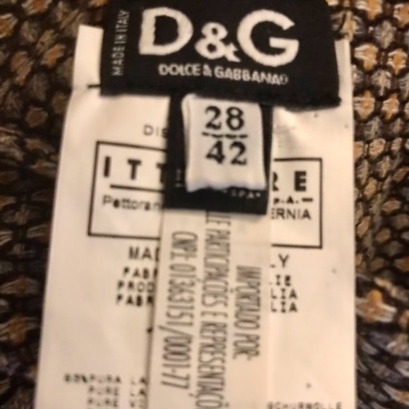 Dolce & Gabbana Two‑Piece Tweed Suit Jacket + Skirt Size 8 (Italian 42) - Picture 14 of 16